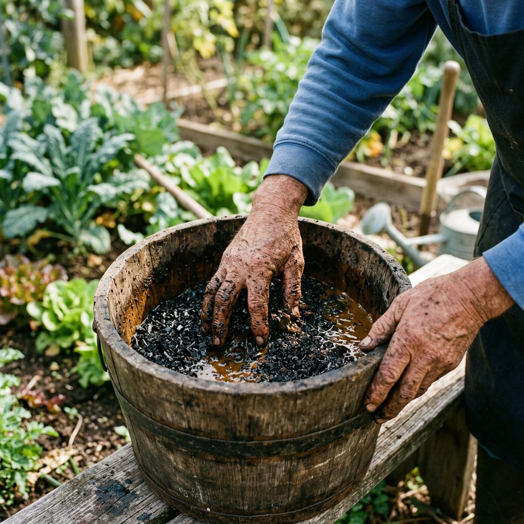 Inoculating Biochar with EM